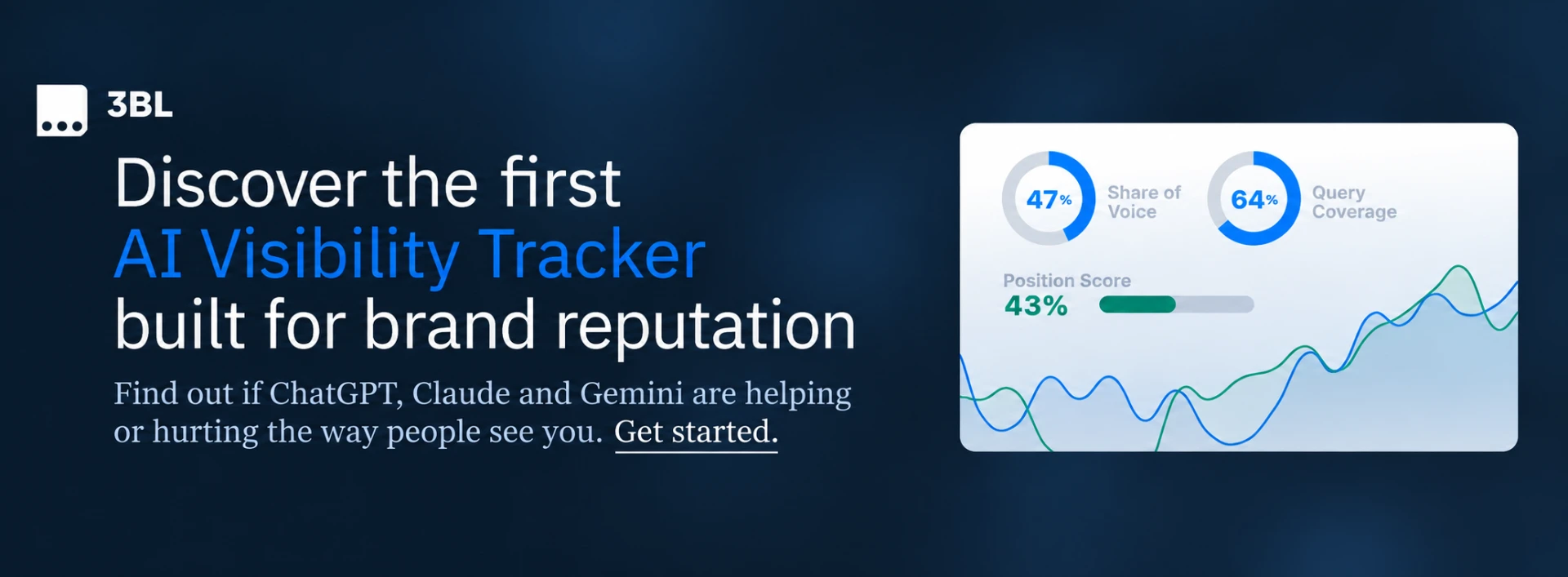 3BL AI Visibility Tracker — discover if ChatGPT, Claude, and Gemini are helping or hurting your brand